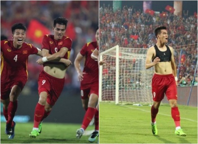 Với màn ghi bàn xuất sắc, Tiến Linh đã có giây phút ăn mừng đầy cảm xúc bằng màn cởi áo lộ múi bụng cực săn chắc, khiến khắp cõi mạng phải xôn xao. Với màn ghi bàn xuất sắc, Tiến Linh đã có giây phút ăn mừng đầy cảm xúc bằng màn cởi áo lộ múi bụng cực săn chắc, khiến khắp cõi mạng phải xôn xao.