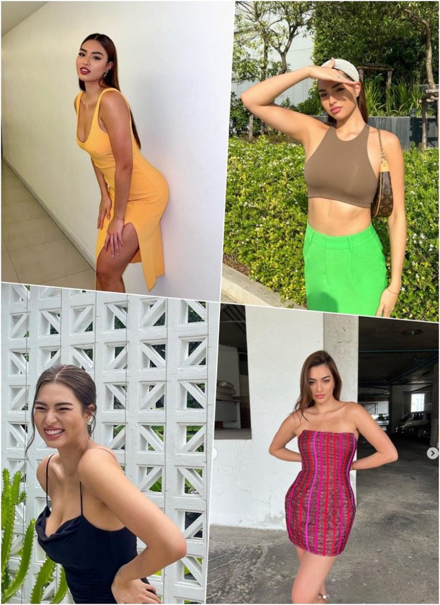 Bất kì kiểu trang phục gợi cảm, mát mẻ nào cũng đều được Anchilee sắm về tủ đồ để tăng thêm sự đa dạng cho phong cách của mình. Bất kì kiểu trang phục gợi cảm, mát mẻ nào cũng đều được Anchilee sắm về tủ đồ để tăng thêm sự đa dạng cho phong cách của mình.