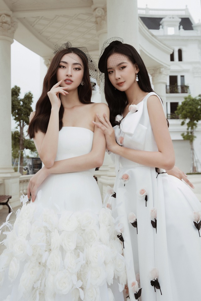 Lương Thùy Linh 1m78 ra sao khi chung khung hình với 'người khổng lồ' 1m85 Lê Nguyễn Bảo Ngọc? - Ảnh 3. Lương Thùy Linh 1m78 ra sao khi chung khung hình với 'người khổng lồ' 1m85 Lê Nguyễn Bảo Ngọc? - Ảnh 3.